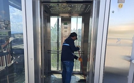 Gebze bölgesinde üst geçit asansörleri pırıl pırıl