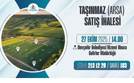 Nevşehir Belediyesi’nden 2 Adet Taşınmaz Satış İhalesi
