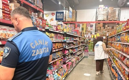 Canik Zabıtasından Grosmarket Denetimi