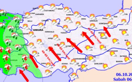Batı’da sağanak, iç kesimlerde kuvvetli rüzgar