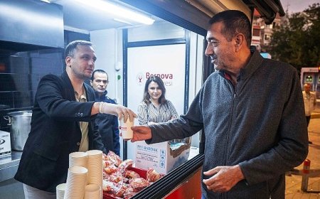 Bornova’da soğuk sabahlar sıcak çorbayla ısınıyor