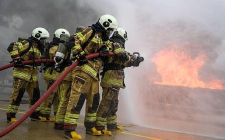 Yangın ve deprem tatbikatında o anlar yeniden yaşandı