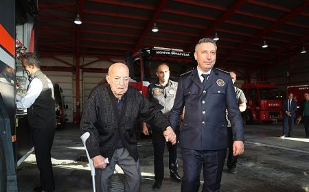 Emektar İtfaiye Müdürü’nden Konya İtfaiyesi’ne Anlamlı Ziyaret
