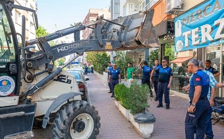 Yenişehir Belediyesi kaldırım ve yol işgali denetimlerini sürdürüyor