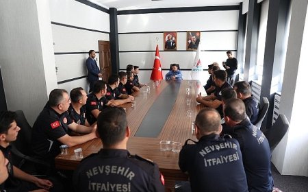 Başkanımız Rasim Arı, İtfaiye Personelini Kabul Etti
