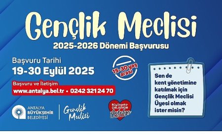 Büyükşehir Gençlik Meclisine başvurular başladı