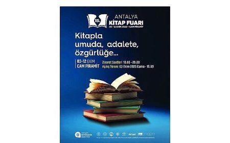 15. Antalya Kitap Fuarı 3 Ekim’de başlıyor
