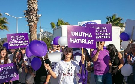 Güzelbahçe’de Alzheimer’a karşı farkındalık yürüyüşü