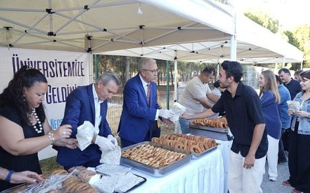 Rektör Prof. Dr. Budak’tan öğrencilere “boyozlu” karşılama