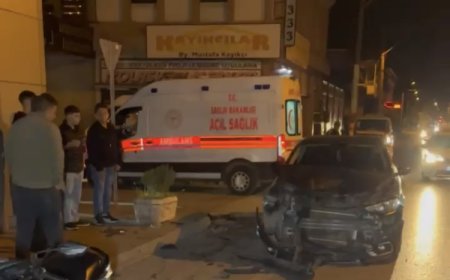 Düzce’de otomobil ile motosiklet çarpıştı: 2 yaralı