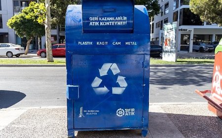 Karşıyaka’da geri dönüşüm hamlesi: 100 noktaya mavi konteyner