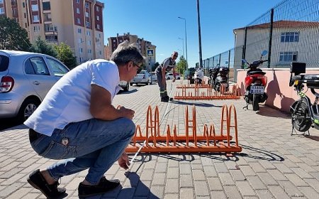 Yeni bisiklet park istasyonları konumlandırılıyor