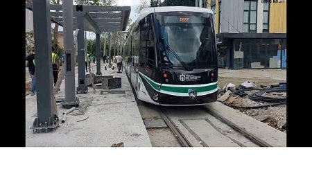 Stada gidecek tramvayda soğuk testler yapılıyor