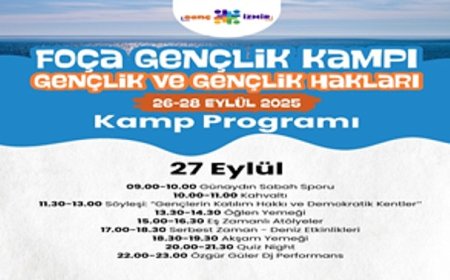 Büyükşehir’den gençlere Foça’da kamp