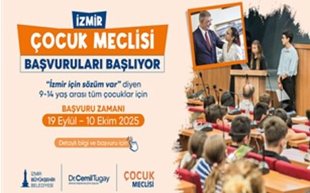 İzmir Çocuk Meclisi başvuruları başlıyor