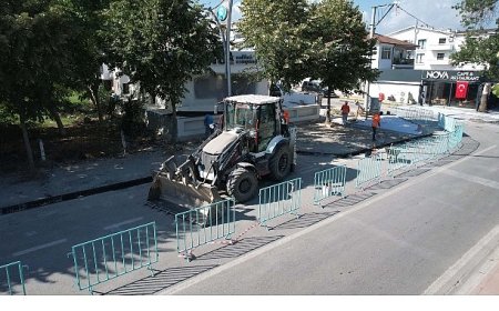 Başiskele sahilinde üstyapı sil baştan