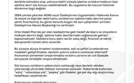 İletişim’den bir yalanlama da ‘köprü ve otoyol satışı’ iddialarına