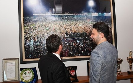 Başkan Erkan Aydın’dan Bursaspor’a ziyaret