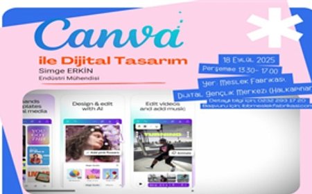 Dijital Gençlik Merkezi’nde “Canva” eğitimi başlıyor