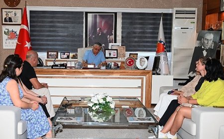 Kurs öğretmenlerinden Başkan Topaloğlu’na ziyaret