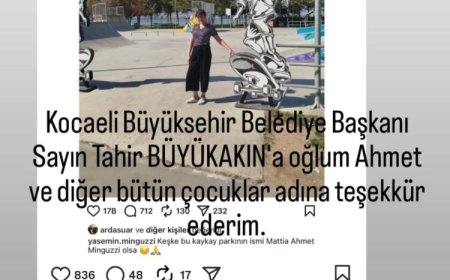 Anne Minguzzi’den Kocaeli Büyükşehir’e teşekkür