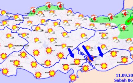 Meteoroloji uyardı: Doğu bölgelerde kuvvetli yağış ve rüzgar bekleniyor