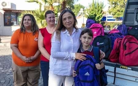 Güzelbahçe Belediye’sinden 2500 öğrenciye çanta ve kırtasiye desteği