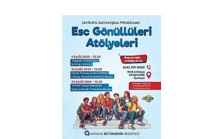 ESC Gönüllüleri Atölyeleri ’ne başvurular başladı