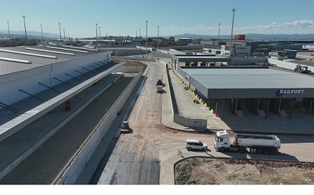 Railport’un çevre yolları asfaltlanıyor