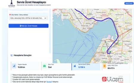 Servis ücretleri artık web sitesinden hesaplanacak