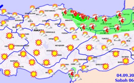 Yurdun kuzey ve doğusunda sağanak alarmı