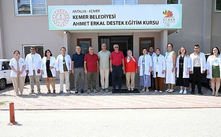 Kemer’de eğitim ve sanat çalışmaları