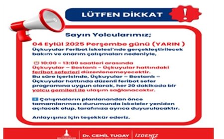 Perşembe günü feribot seferlerine üç saatlik ara