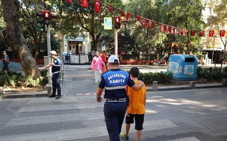 Büyükşehir Zabıtası ile okul yolu daha güvenli