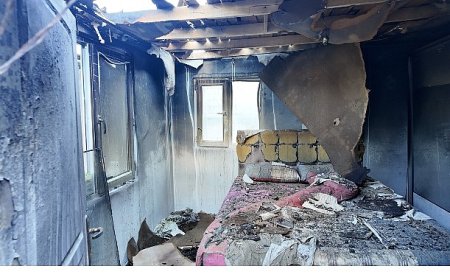 Büyükşehir’den evi yanan vatandaşa yardım eli