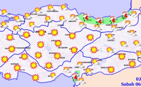 Yurdun doğusunda yağış, batısında güneşli hava hakim