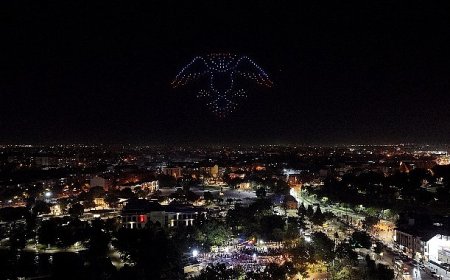 Konya Büyükşehir 30 Ağustos Zafer Bayramı’na Özel 250 Dron ile Işık Gösterisi Gerçekleştirdi
