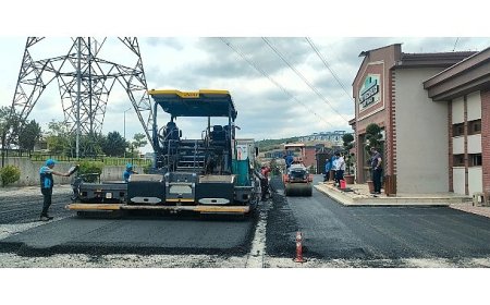Kent Mezarlığı’nda yollar ve otopark asfaltlandı