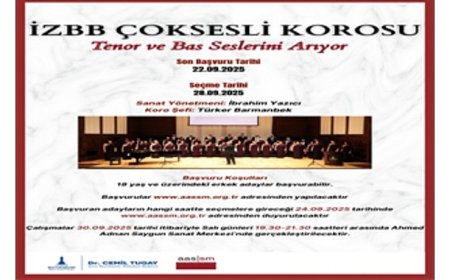 İzmir Büyükşehir Belediyesi’nden korist, tenor ve bas korist alımı