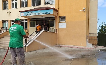 Canik Belediyesi Okulları Yeni Eğitim Yılına Hazırlıyor
