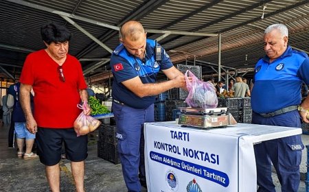 Yenişehir Belediyesi semt pazarlarında denetimlerini sürdürüyor