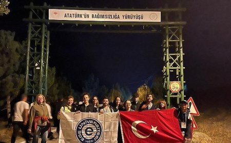 Ege Üniversitesi öğrencileri ‘Kocatepe Zafer Yürüyüşü’ne katıldı