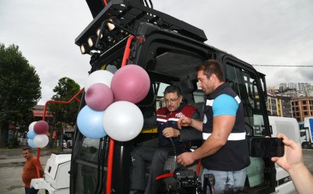 Trabzon’da 19 yeni iş makinesi hizmete alındı