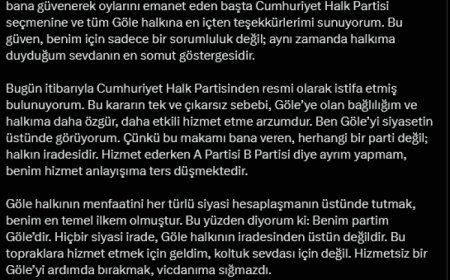 Ardahan Göle Belediye Başkanı Gökhan Budak CHP’den istifa etti!