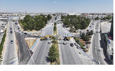 Marangozlar Köprülü Kavşağı’nda Yenileme Çalışmaları Başladı