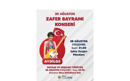 Buca Zafer Bayramı’nı Aydilge konseriyle kutlayacak