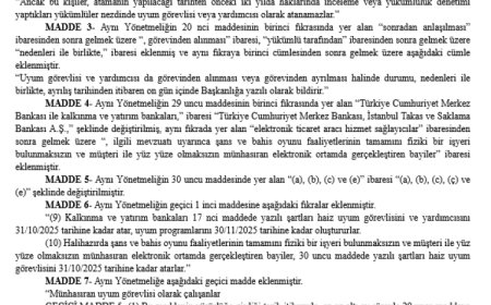 Finansal suçlarla mücadelede yeni adım… Yönetmelikte değişiklik ‘Resmi’leşti