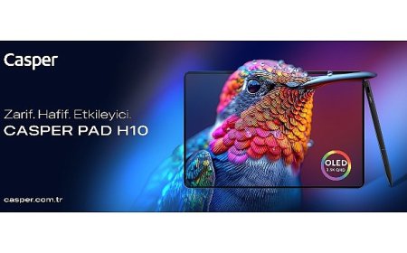 Casper’dan mobil üretkenlikte yeni dönem:  OLED ekran ve ultra hafiflik – Casper PAD Tablet