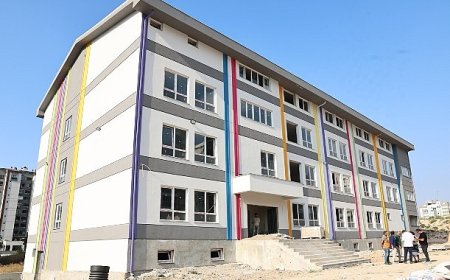 23 Nisan Mahallesi’ndeki okul inşaatında sona gelindi