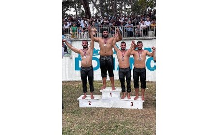 Belediye güreşçisi Balcı ikinci oldu